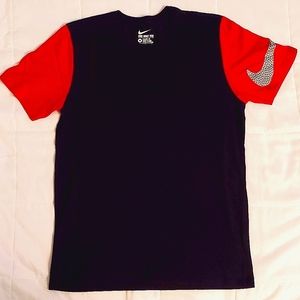 Men's "The Nike Tee", Dri-Fit, Nikebetterworld.com, Medium, Black, Grey and Red